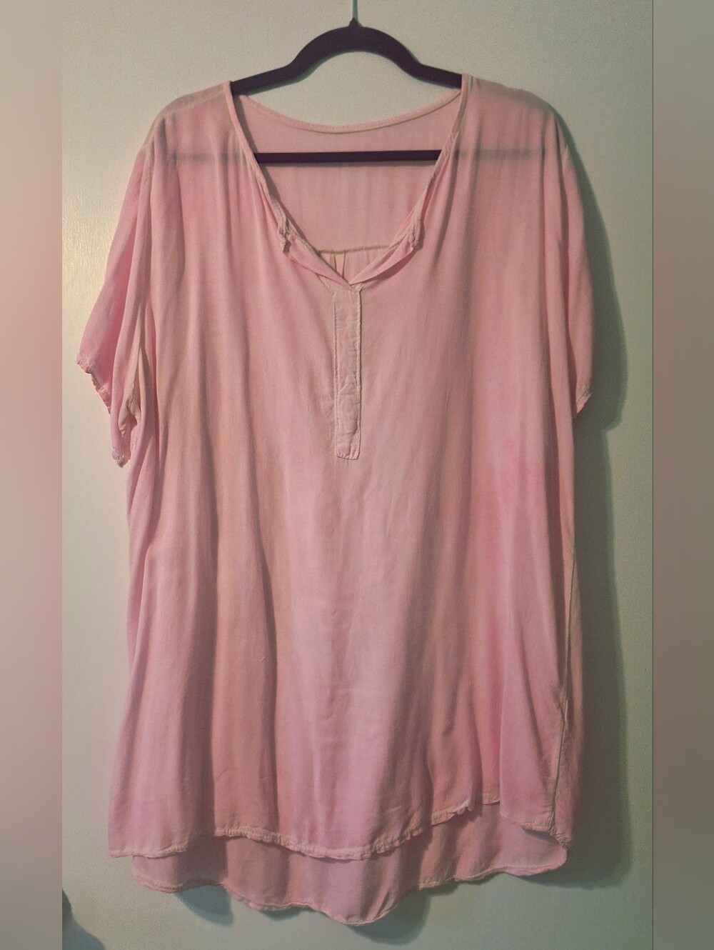 Lightweight Viscose Pink Top